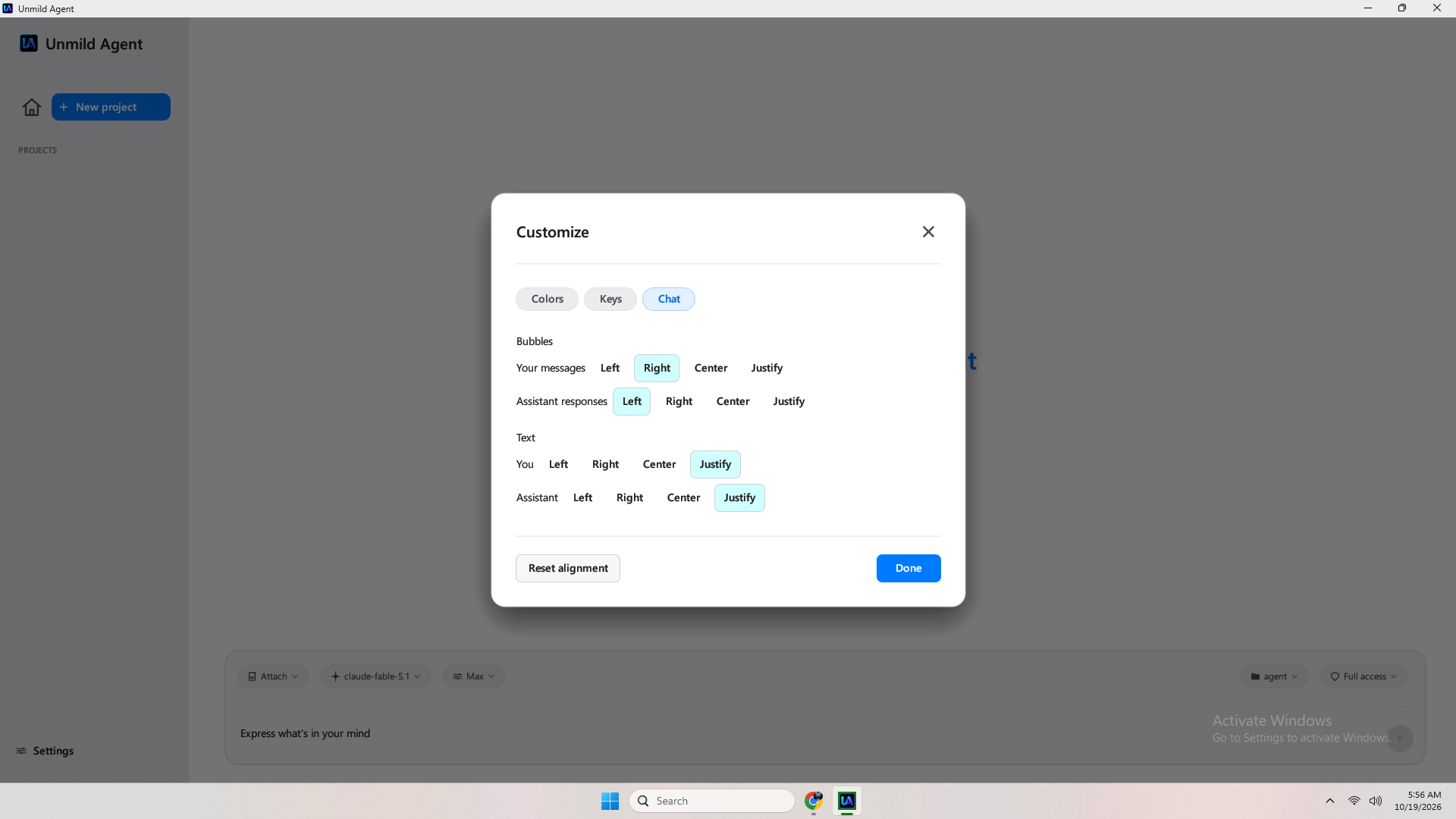 Custom chat composer